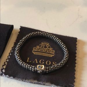 Sterling Silver Signature Caviar Bracelet